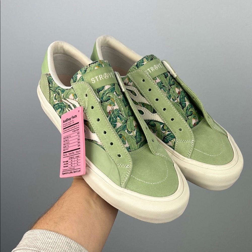 Straye Logan Tallywood Floral Teal Skate Shoes new men’s 10 /women’s 11.5